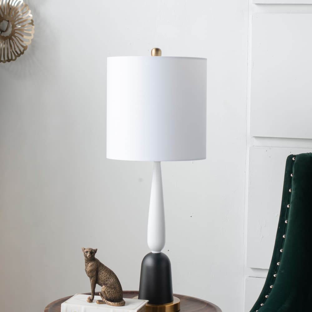 Angle. Luckbyte - 11x11x30.2 Inch Metal Table Lamp.