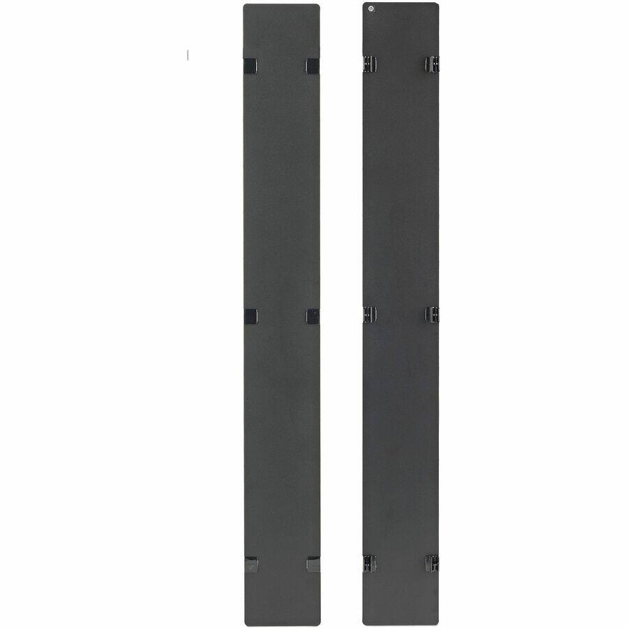 Alt View 1. APC - APC NetShelter Cable Management, Vertical Cable Manager, Hinged Covers, for NetShelter SX 750mm W 48U, Set of 2, 109 x - Black.