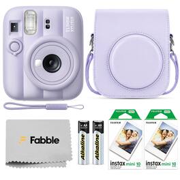 Fujifilm - INSTAX MINI 13 Instant Film Camera Bundle Case Twin Pack Film 20 Exposures Auto Exposure Camera K - Dreamy Purple