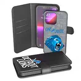 Keyscaper - NFL - Detroit Lions iPhone Wallet Case - 15 - Black