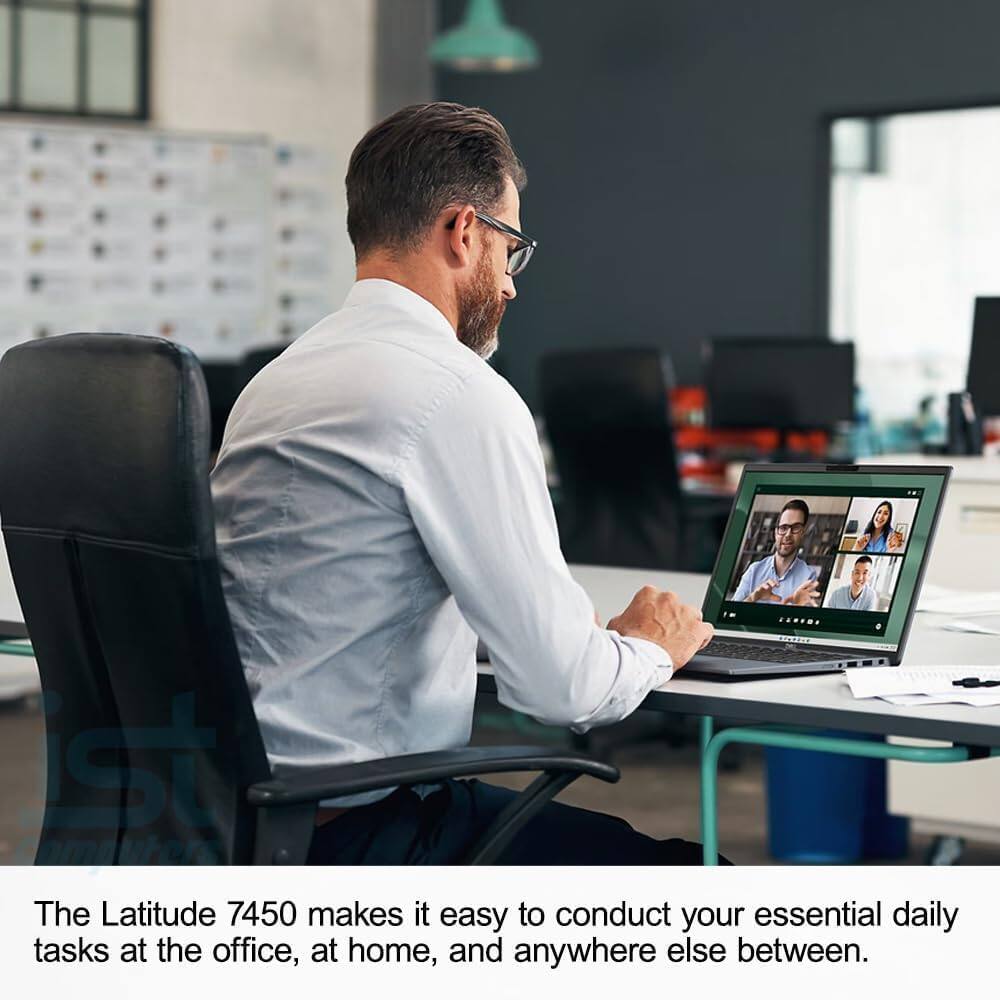 The Latitude 7450 makes it easy to conduct your essential daily tasks at the office, at home, and anywhere else between.