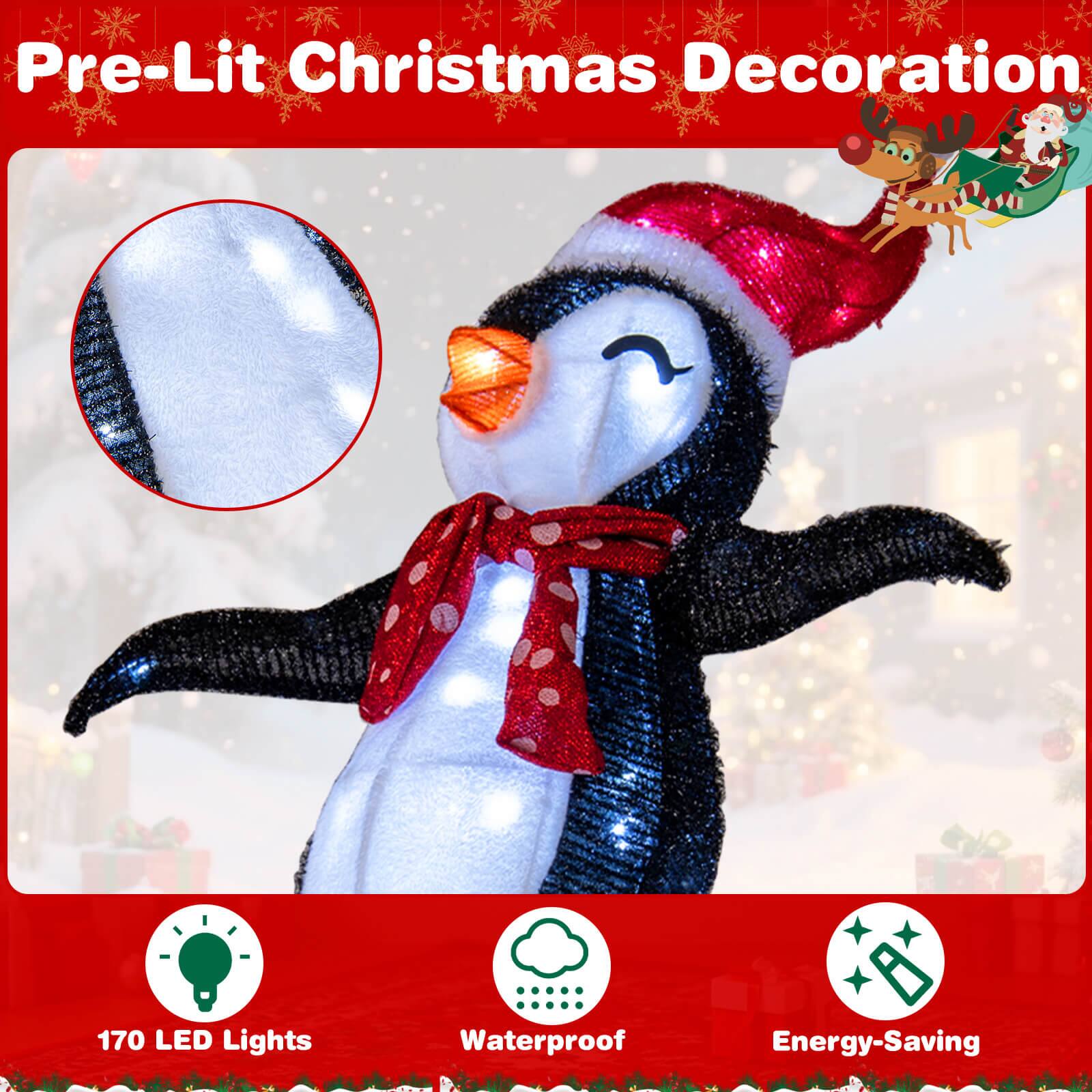 Pre-Lit Christmas Decoration

170 LED Lights

Waterproof

Energy-Saving