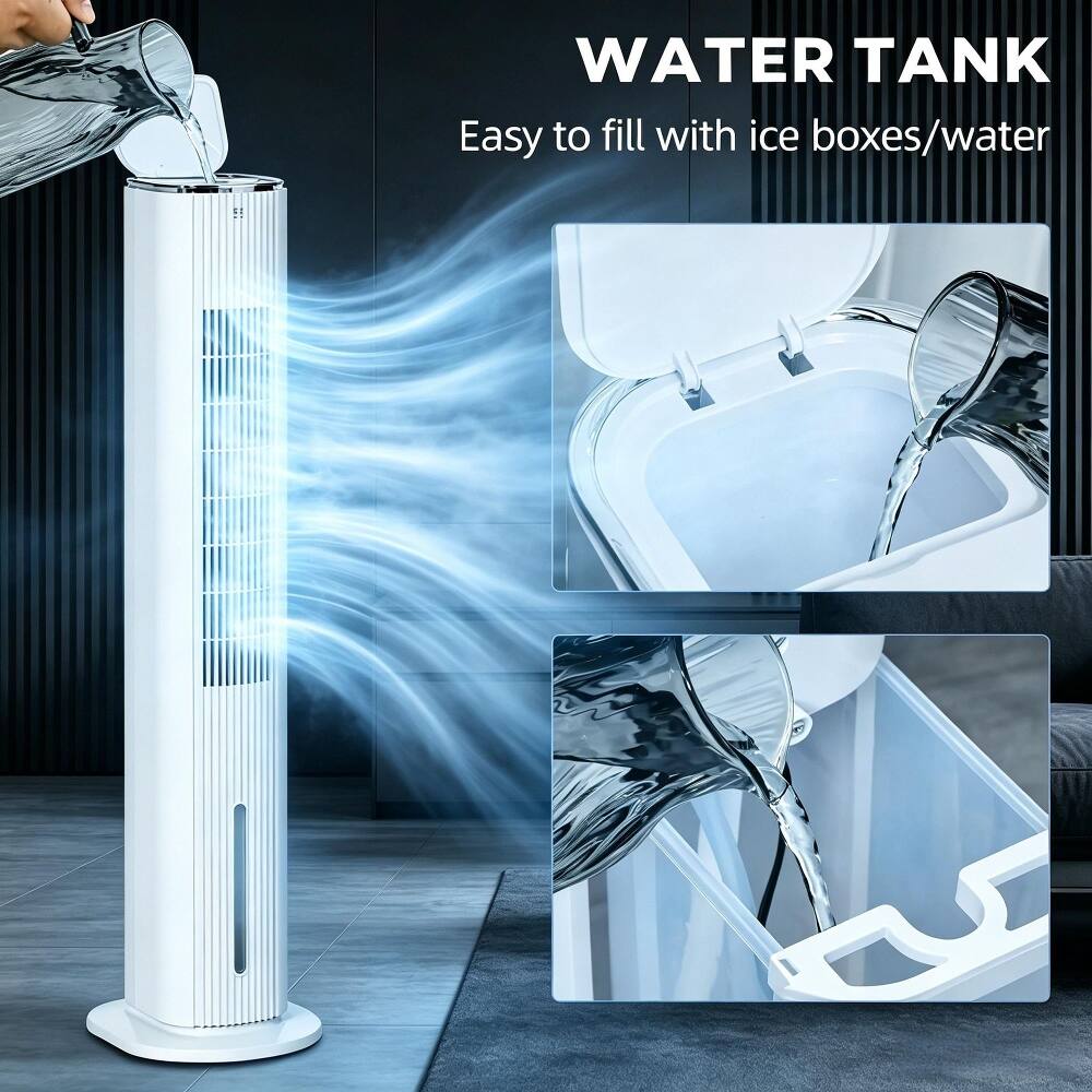 WATER TANK  
Easy to fill with ice boxes/water