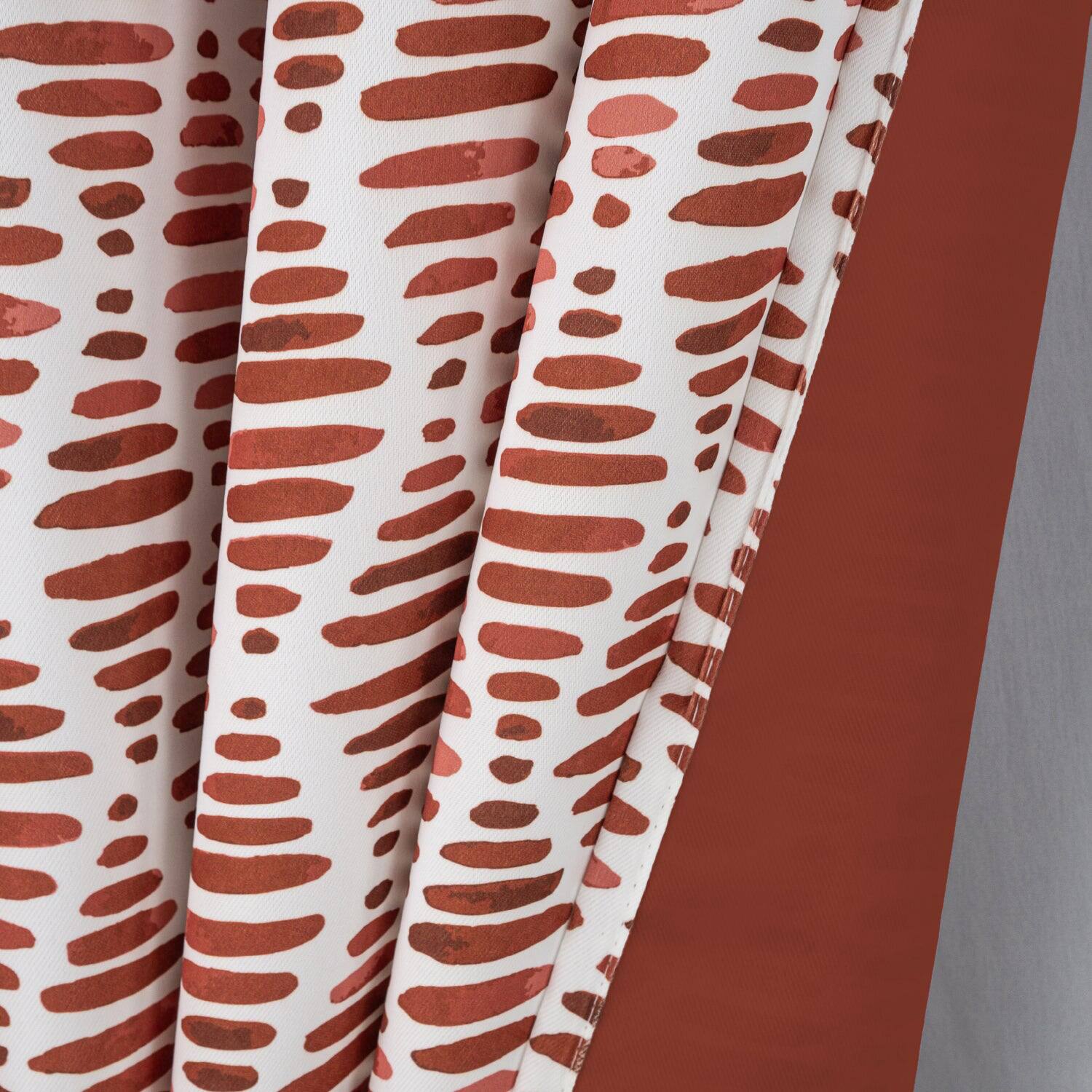 Back. Olivia Gray - Olivia Gray 100% Polyester 190 GSM Justice Reversible Blackout Grommet Curtain Panel 54" x 84" Spice - Spice.