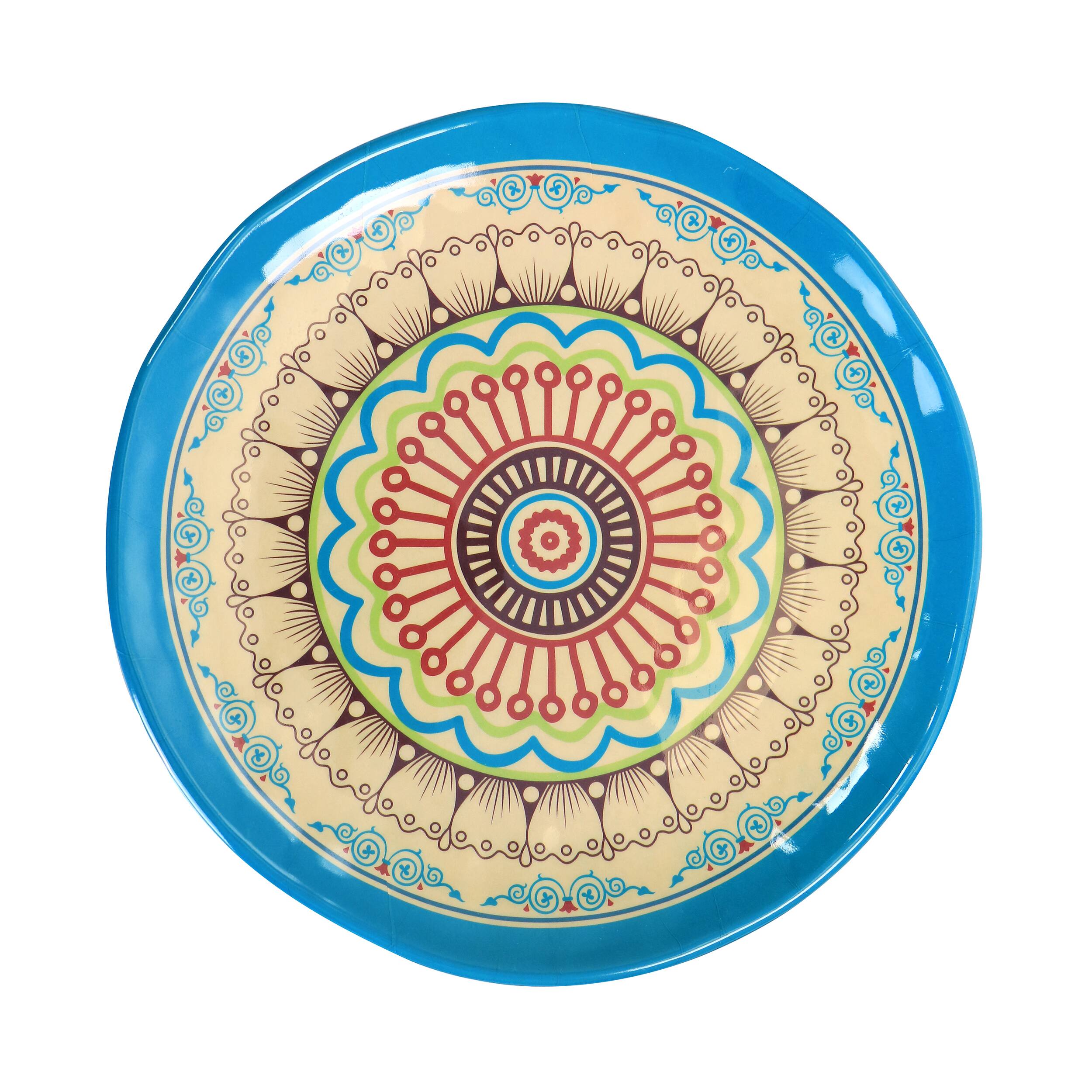 Alt View 2. Elama - Elama Camilla 12 Piece Melamine Dinnerware Set - Multi.