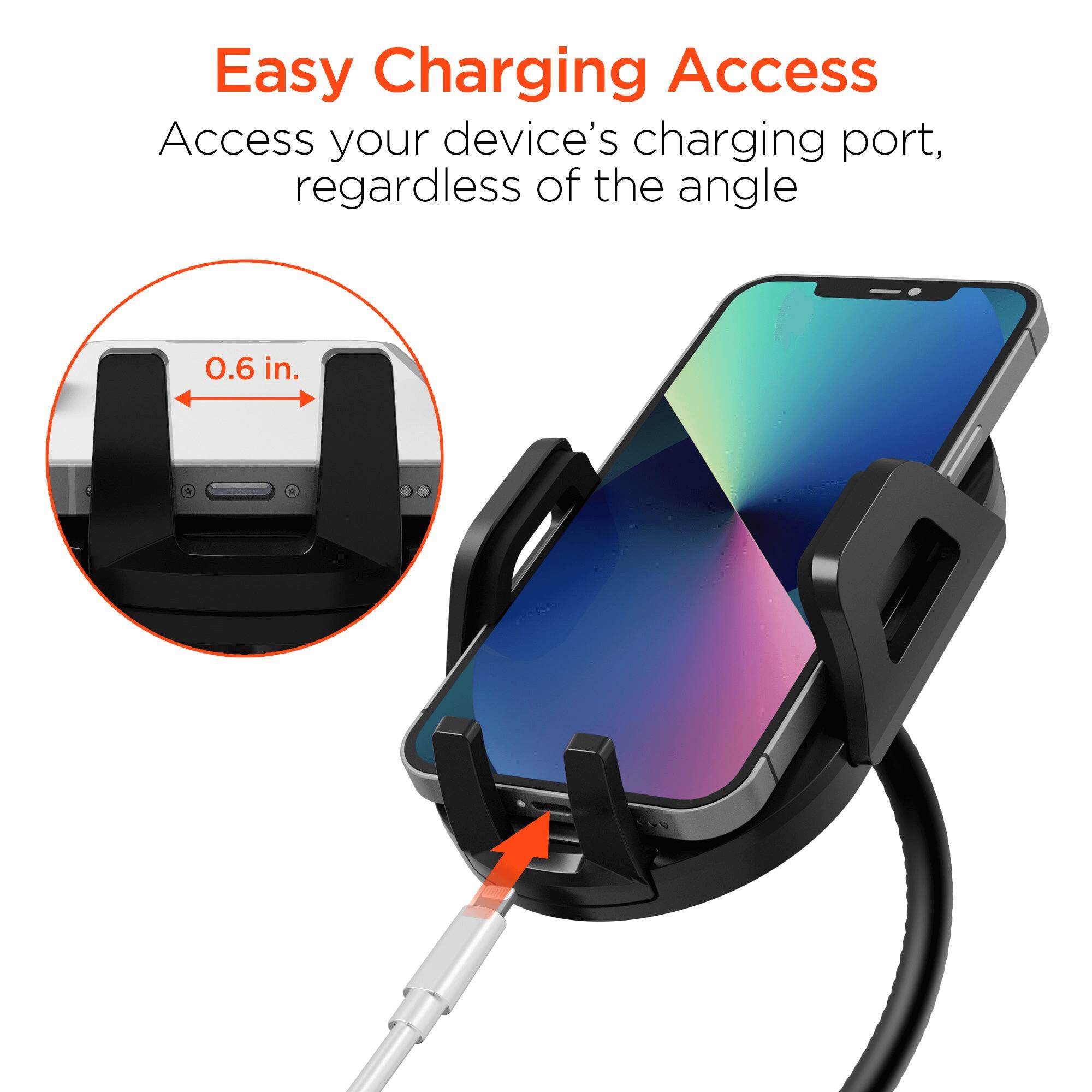 Easy Charging Access  
Access your device's charging port, regardless of the angle  
0.6 in.