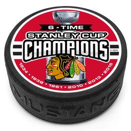 Mustang Drinkware - Chicago Blackhawks Six-Time Stanely Cup Champions Puck - Multicolor