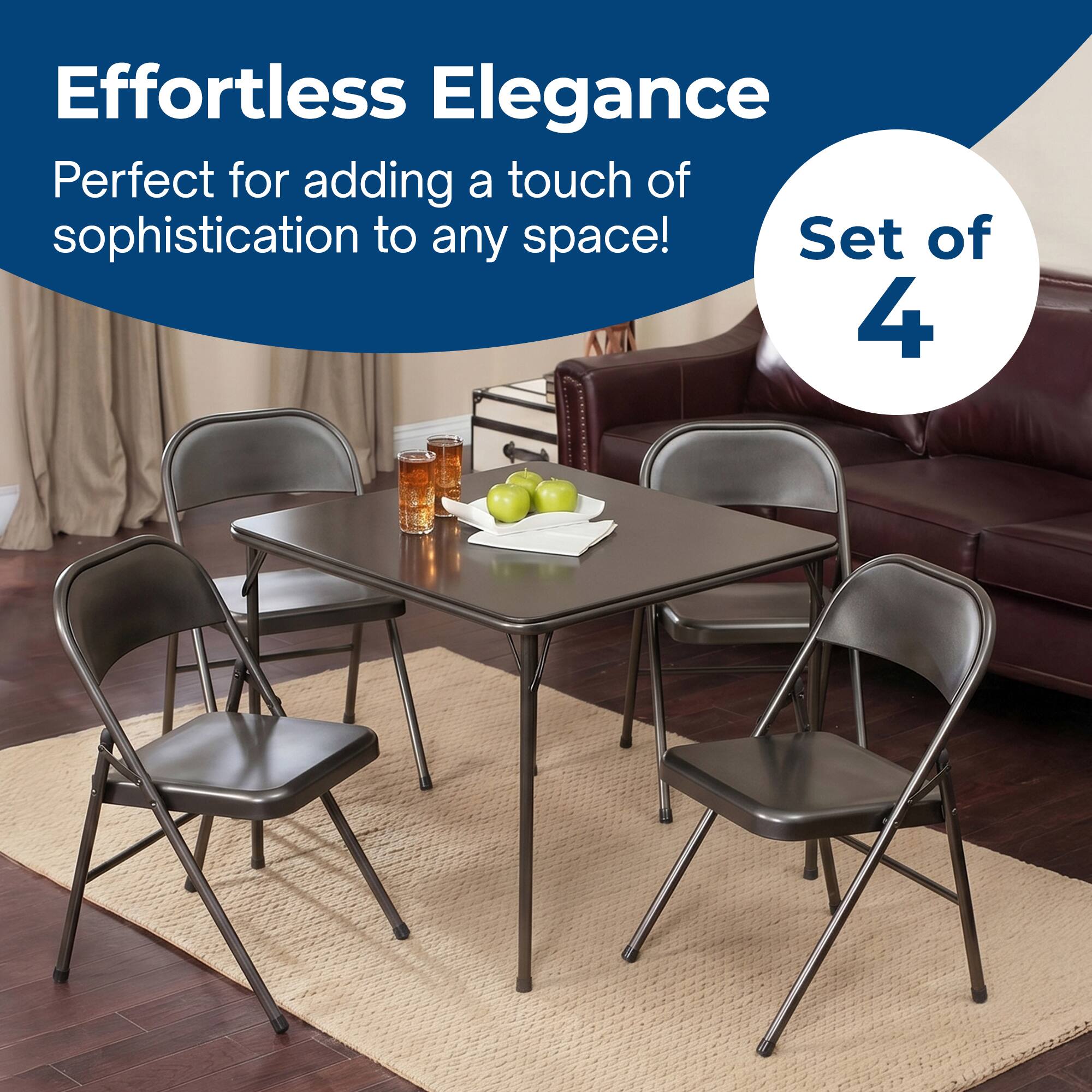 Effortless Elegance  
Perfect for adding a touch of sophistication to any space!  
Set of 4