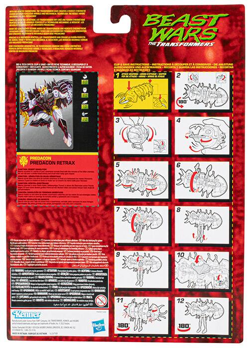 BEAST WARS THE TRANSFORMERS

CUT & SAVE INSTRUCTIONS INSTRUCTIONS DCOUPER ET A CONSERVER DIE ANLEITUNG AUSSCHNEIDEN UNO AUFBEWAHREN RECORTA Y GUARDA LAS INSTRUCCIONES RECORTAR GUARDAR INSTRUCCIONES

1 2
8.0 10
180
20
3
4
PREDACON PREDACON RETRAX
5
6
7
8
9
10
Kenner Made Purchen, Youster EST
CWI and Carbs

Hashro
11 180
12 180

FLAVOR
TEAMEL VITAMIN