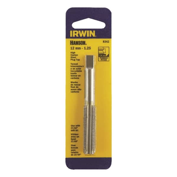 Irwin - Hanson Metric Plug Tap M12 x 1.25 mm High-Carbon Steel Thread Cutting Hand Tool
