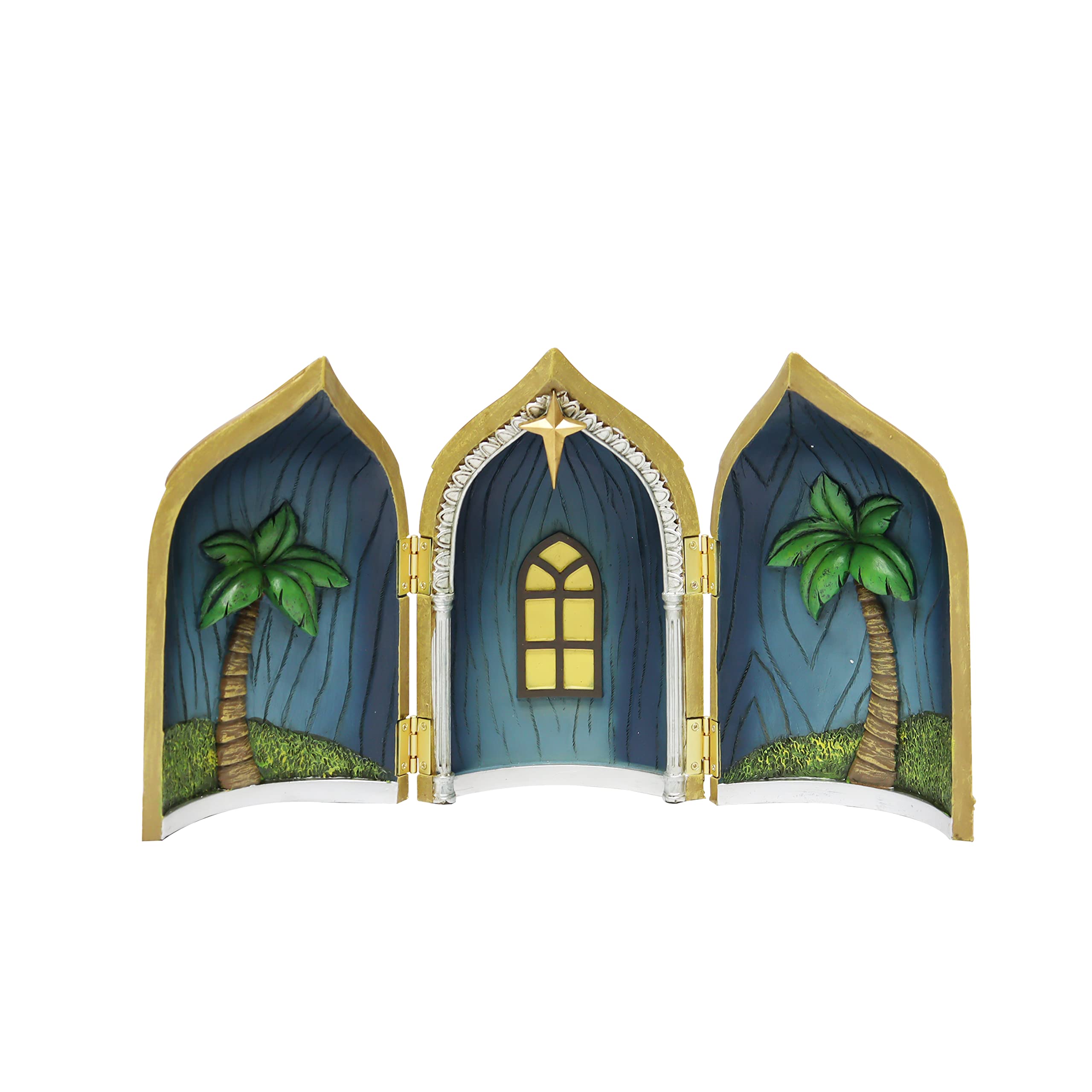 Alt View 4. Refined Abode Design - Nativity Scene 12-piece Handcrafted Figurine Set Christmas Families Hand-painted Holiday Decor Display - MULTI.