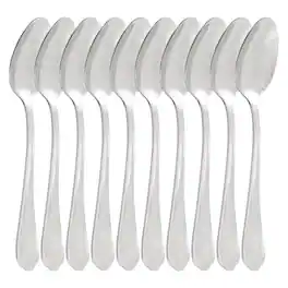 Gibson - Home Hillside Daisies 10 Piece Stainless Steel Teaspoon Set - Silver