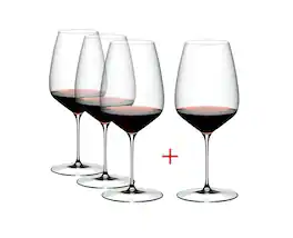 Riedel - Veloce Cabernet/Merlot Wine Glass, Set of 4 - Clear