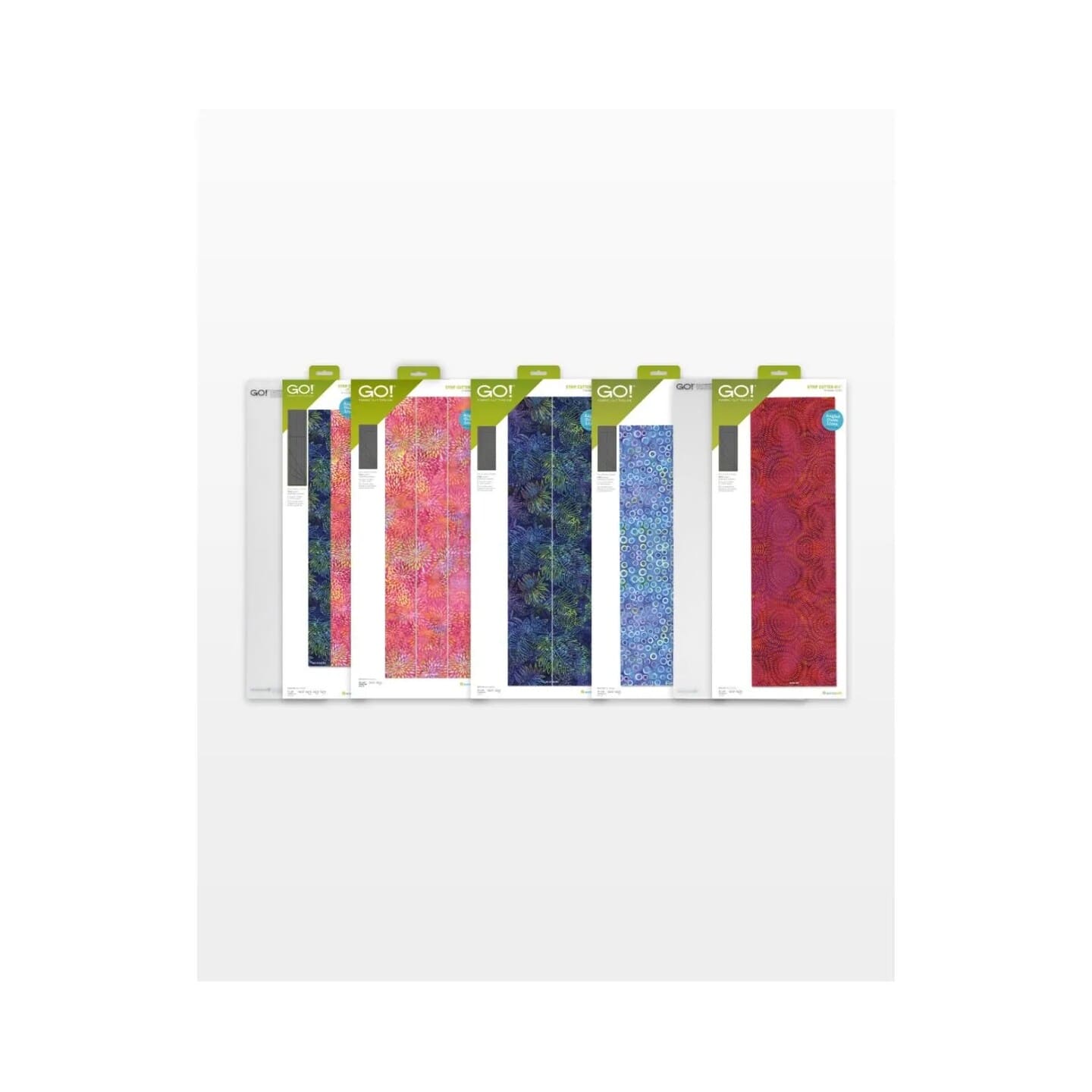 AccuQuilt - Strip Club Die Bundle With 7 Items: Go! Strip Cutter-1â€, 1 Â½â€, 2â€, Strip Cutter-2 Â½â€, Strip Cutter-3 1/2" - Multicolor