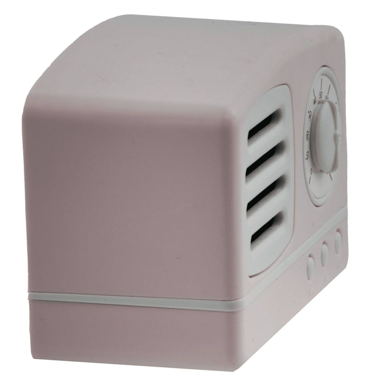 Left. Stock Preferred - Retro Radio Wireless Bluetooth Speaker - Pink.