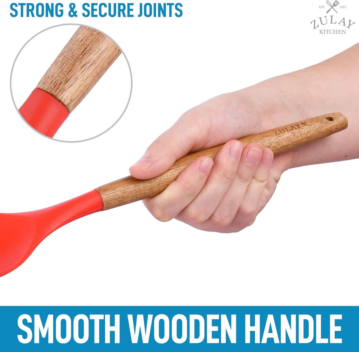 STRONG & SECURE JOINTS

SMOOTH WOODEN HANDLE

ZULAY KITCHEN