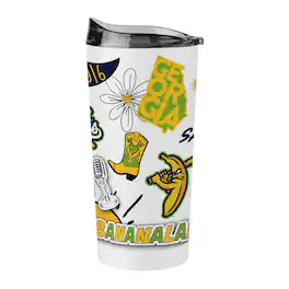 Logo Brands - Savannah Bananas Icons 20 Ounce Stainless Steel Tumbler With Lid - Multi-Colored