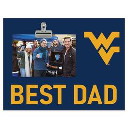Fan Creations - West Virginia Mountaineers 8" x 10.5" Briteline Best Dad Clip Frame - Multicolor