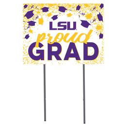 Jardine - LSU Tigers 18'' x 24'' Grad Yard Sign - White