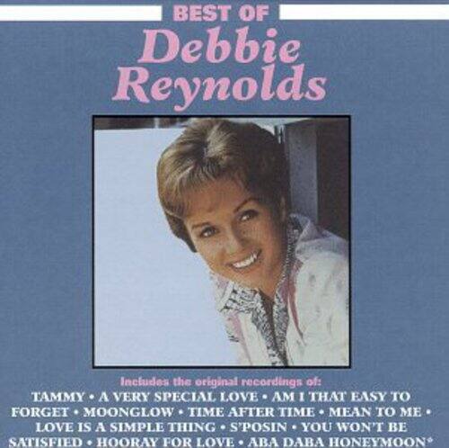 BEST OF Debbie Reynolds

Includes the original recordings of:

TAMMY  
A VERY SPECIAL LOVE  
AM I THAT EASY TO FORGET  
MOONGLOW  
TIME AFTER TIME  
MEAN TO ME  
LOVE IS A SIMPLE THING  
S'POSIN YOU WON'T BE SATISFIED  
HOORAY FOR LOVE  
ABA DABA HONEYMOON