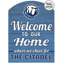 Jardine - Citadel Bulldogs 16'' x 22'' Indoor/Outdoor Marquee Sign - Light Blue