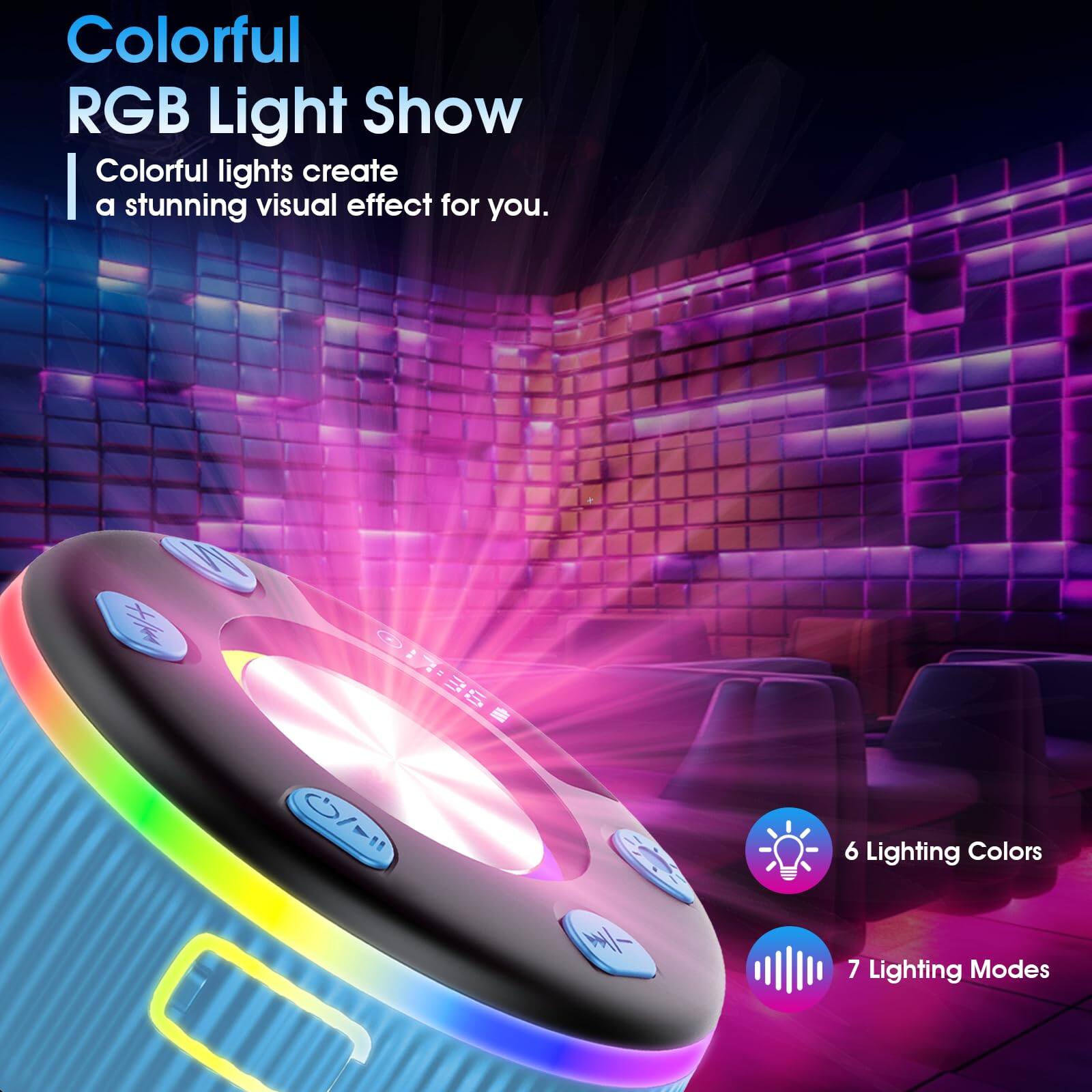 Colorful RGB Light Show

Colorful lights create a stunning visual effect for you.

6 Lighting Colors

7 Lighting Modes