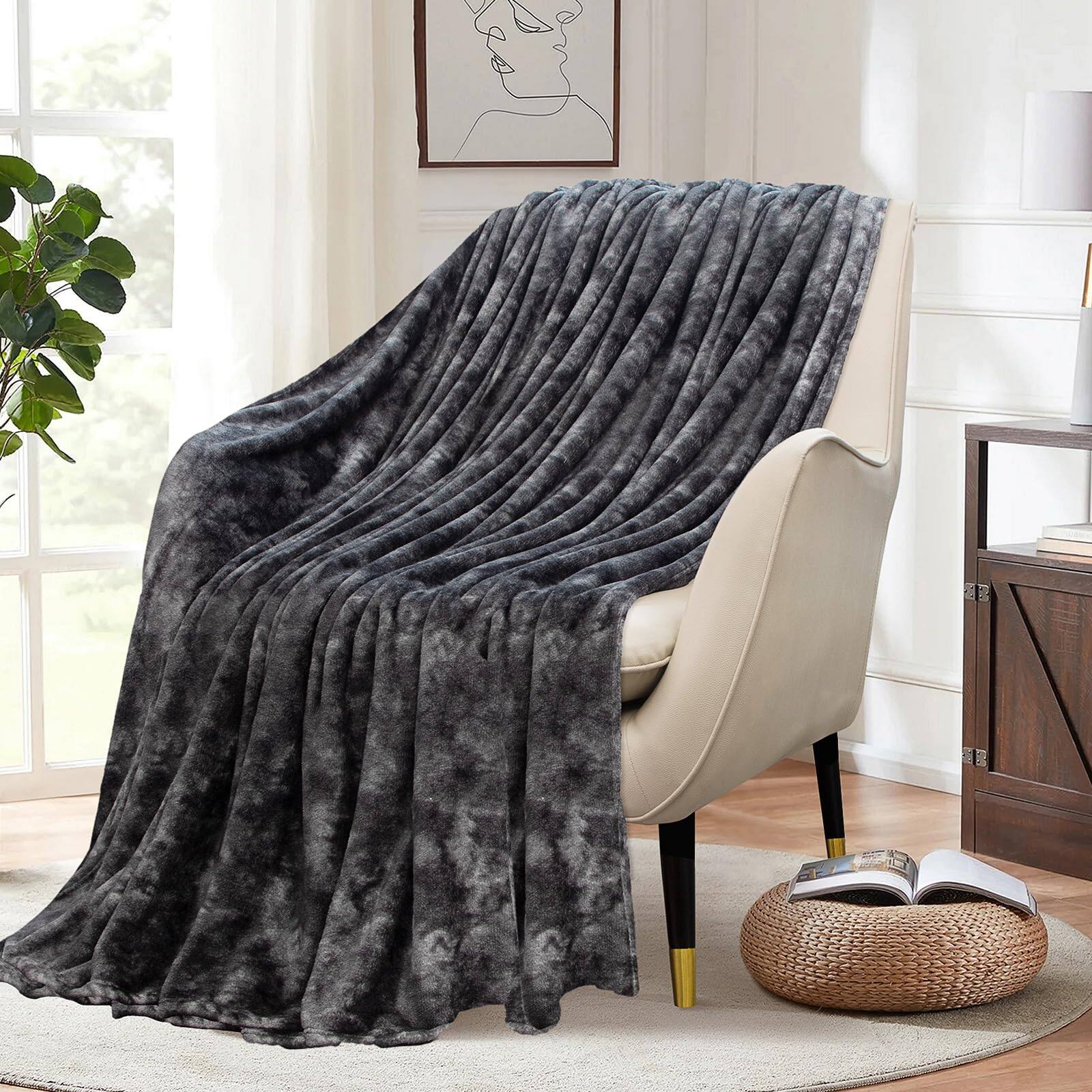 Tie Dye Grey Fleece (50x60 IN)