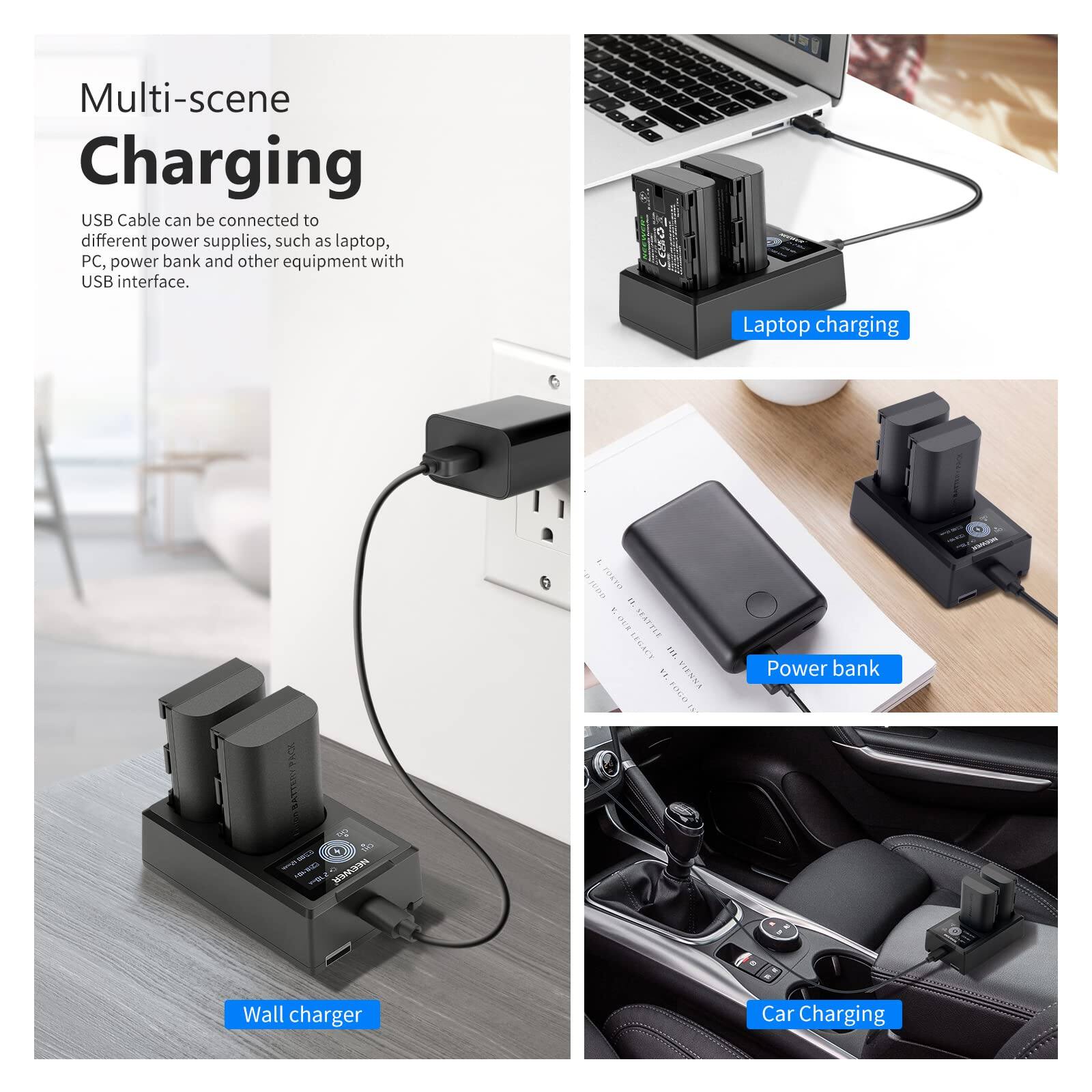 Multi-scene Charging

USB Cable can be connected to different power supplies, such as laptop, PC, power bank and other equipment with USB interface.

- Laptop charging
- Wall charger
- Power bank
- Car Charging
