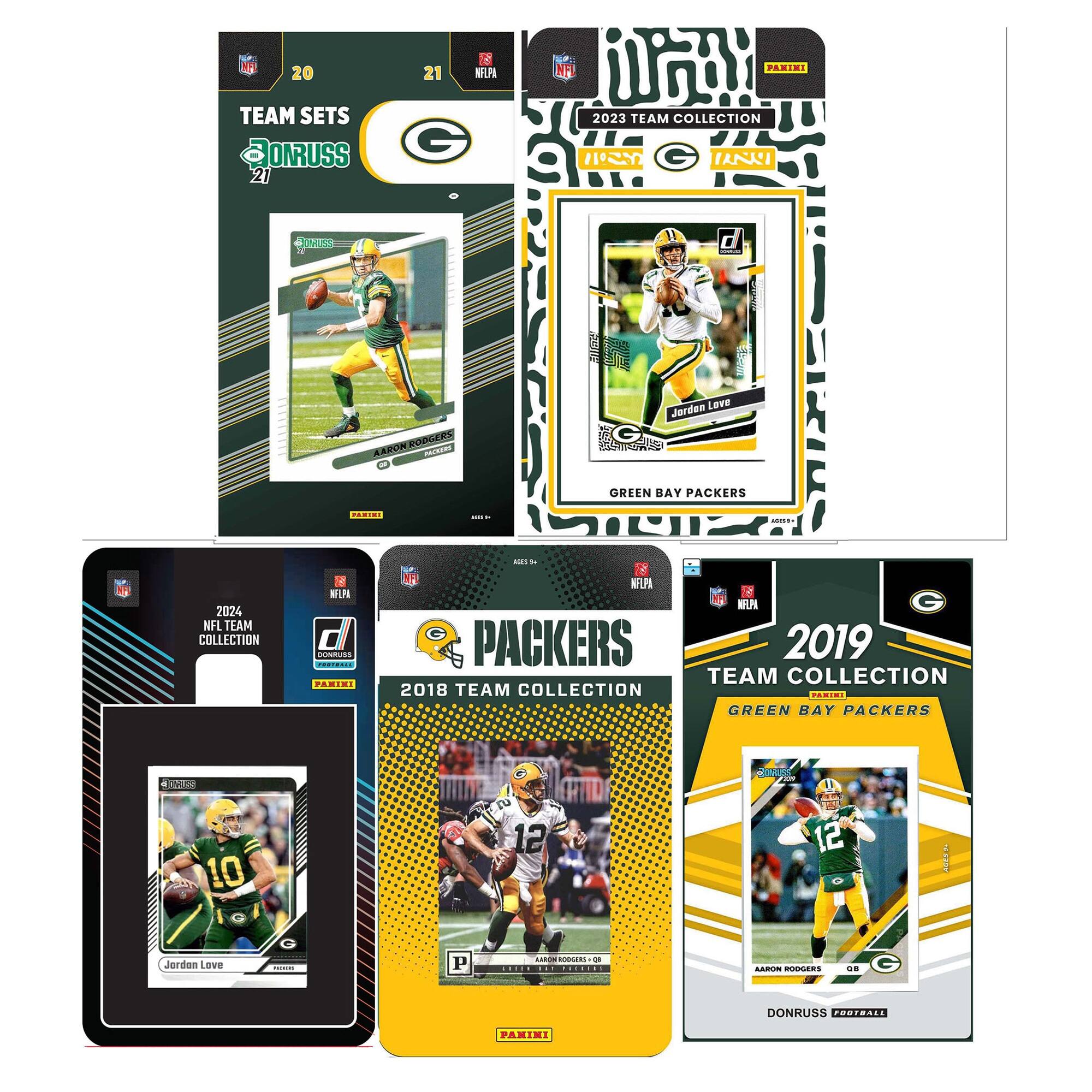 C&I Collectibles - Green Bay Packers Trading Card Team Sets - Multicolor
