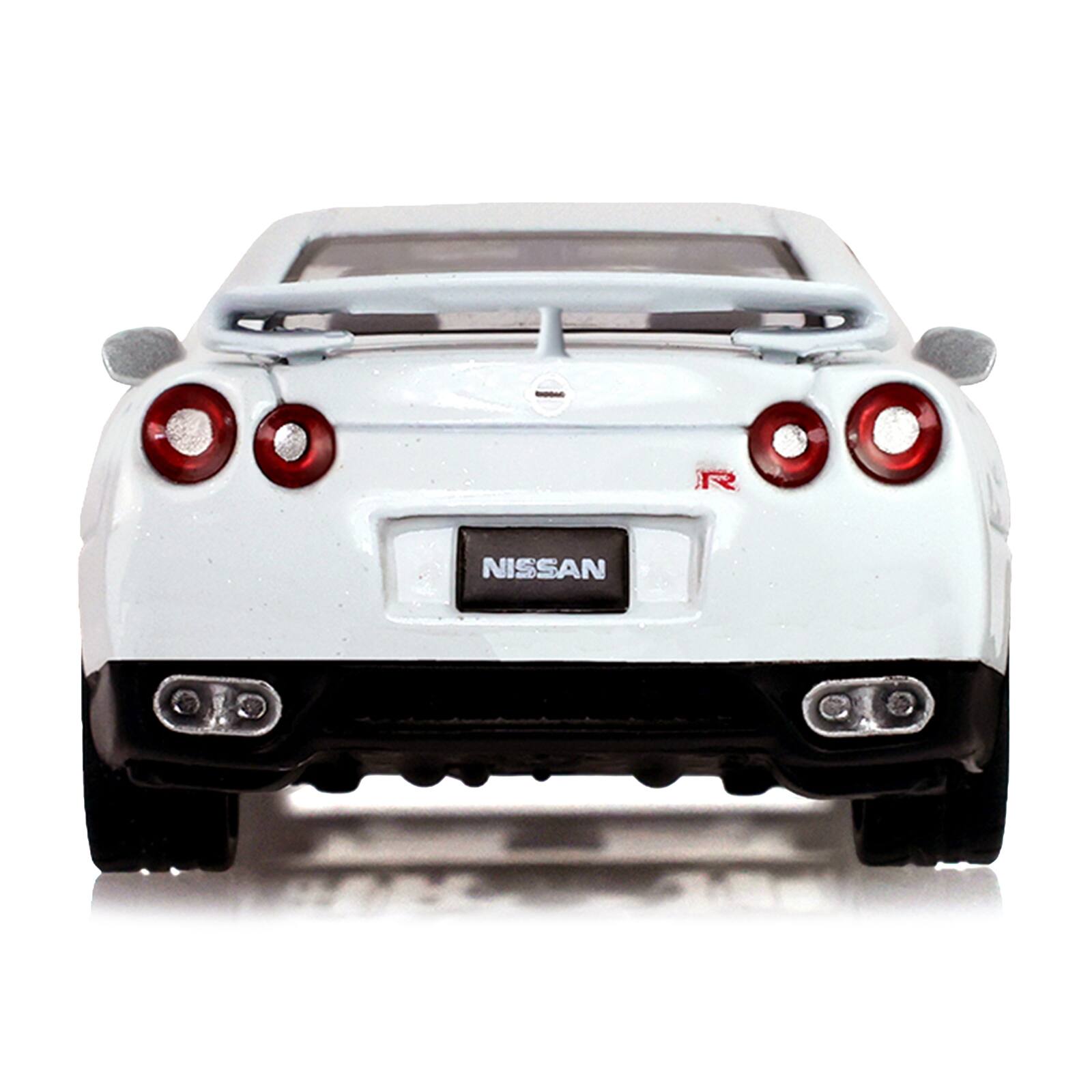 Alt View 4. Greenlight - 2007 Nissan GT-R (R35) Pearl White with Gold Wheels "Tokyo Torque" Series 10 1/64 Diecast Model Car by Greenlight.