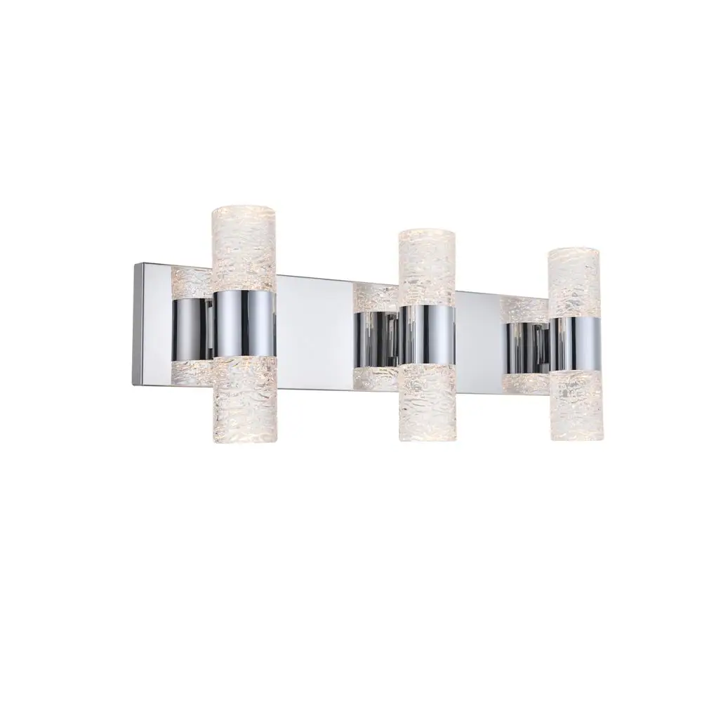 Alt View 2. Elegant Lighting - Vega 6 light Chrome LED Wall Sconce - Chrome.