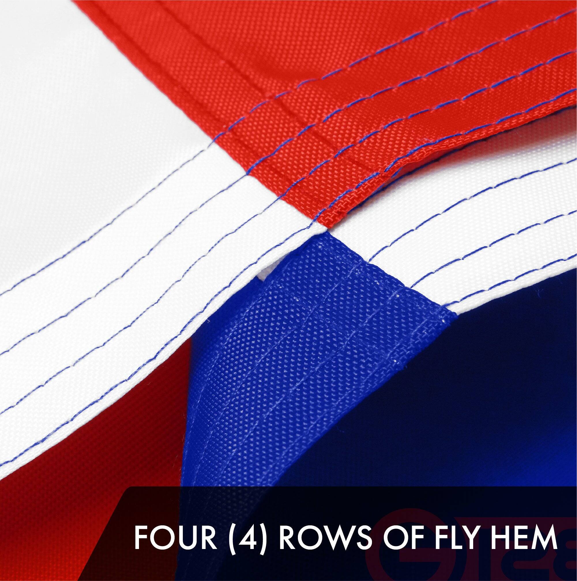 FOUR (4) ROWS OF FLY HEM