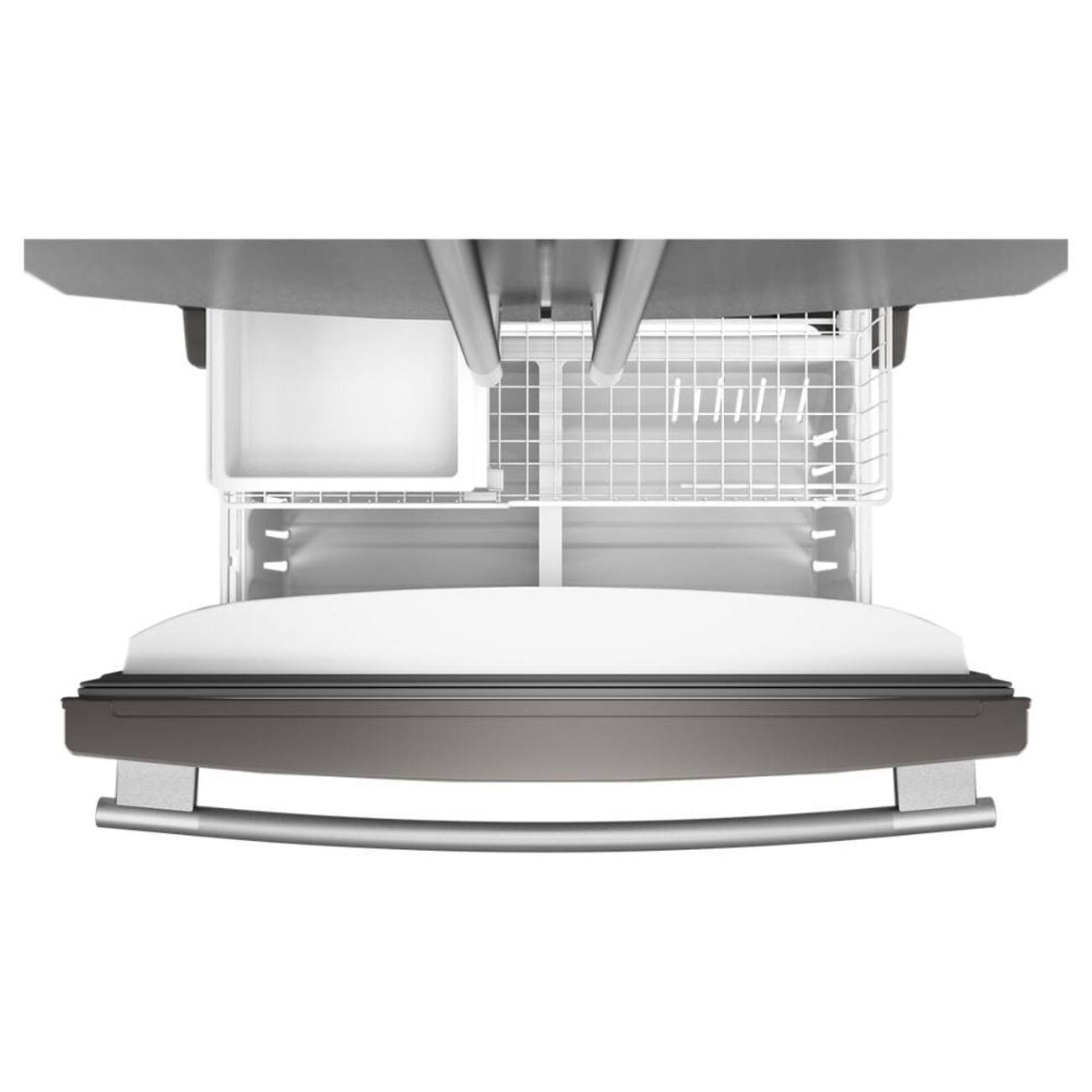 Alt View 9. KitchenAid - 20 Cu. Ft. 36-Inch Counter-Depth French Door Refrigerator with Internal Water Dispenser - PrintShield Stainless.