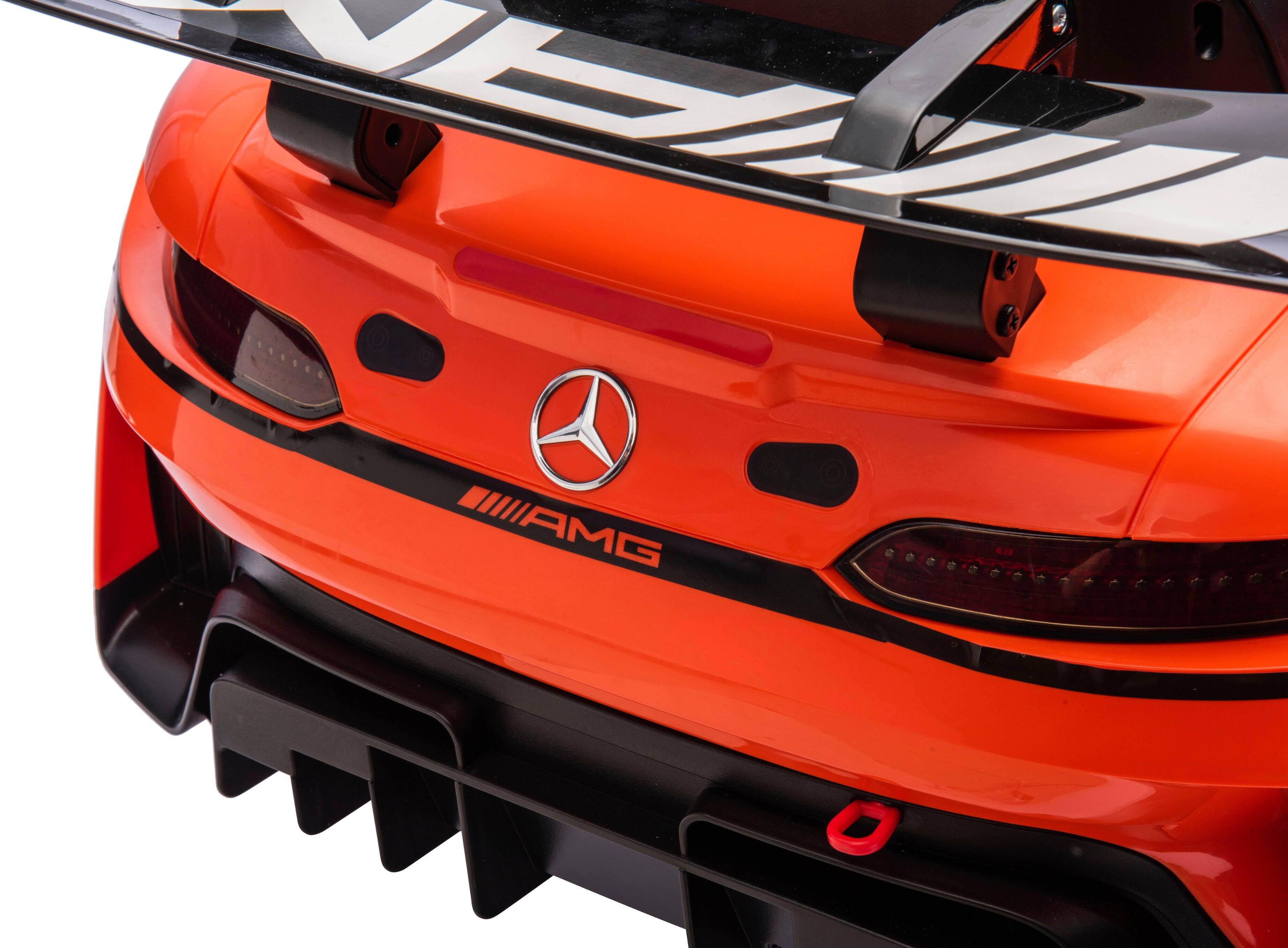 Alt View 27. Hyper - Mercedes AMG GT3 12V Ride On - 3.5MPH Max Speed - Adult Remote Control - Front & Rear Lights - Horn - Safety Belt - Orange.