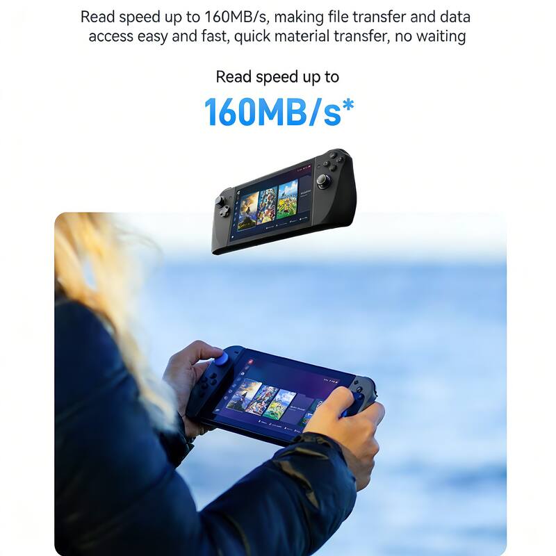 Read speed up to 160MB/s, making file transfer and data access easy and fast, quick material transfer, no waiting

Read speed up to 160MB/s*