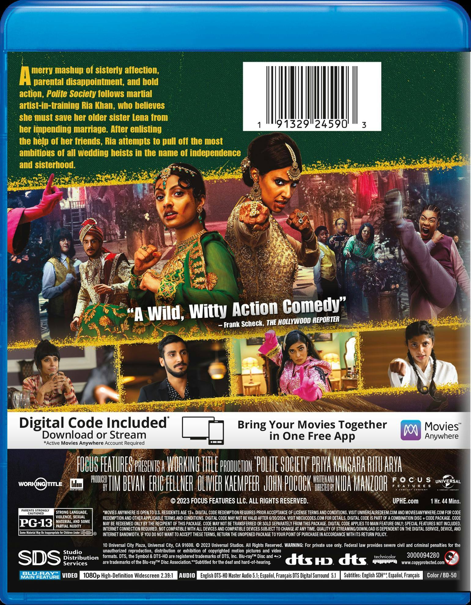 Back. Polite Society [Blu-ray].