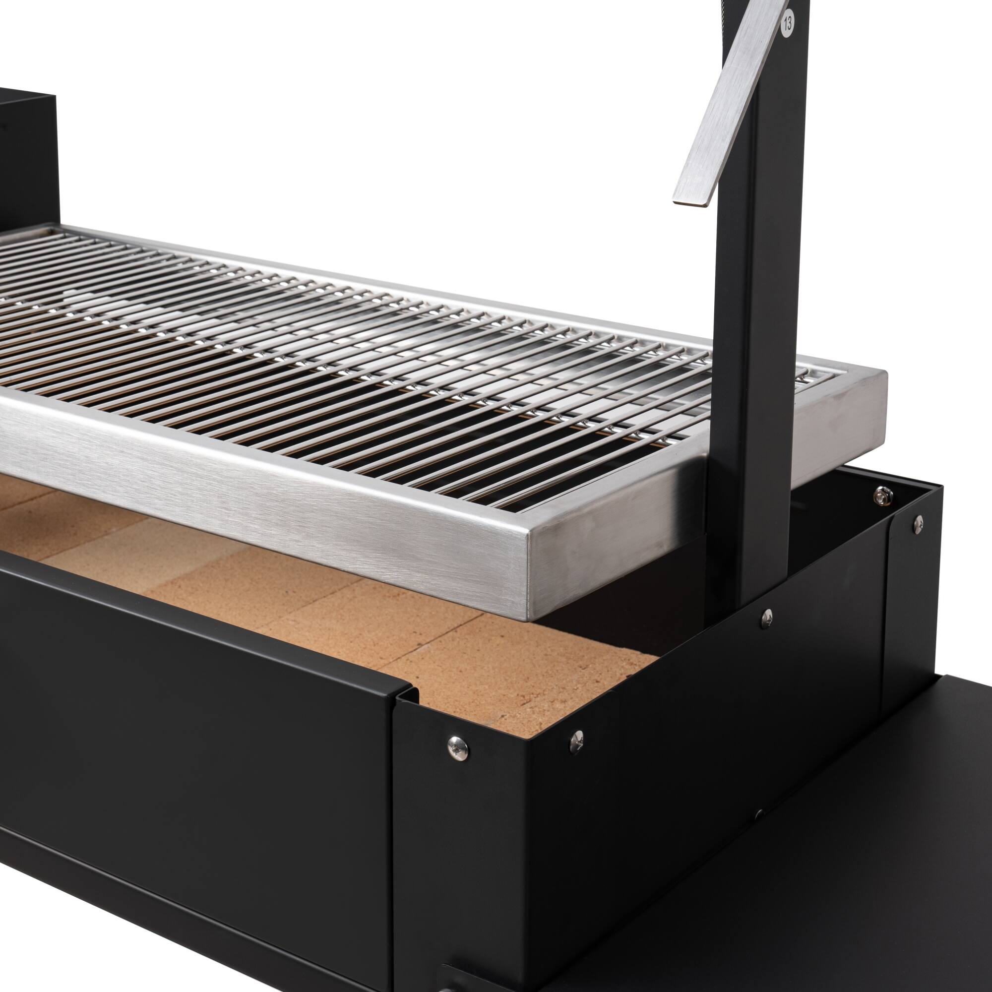Alt View 5. Koolmore - 54 in. Argentine Charcoal Grill, Adjustable Grate Outdoor BBQ, in Black (KM-OG-A-54) - Black.