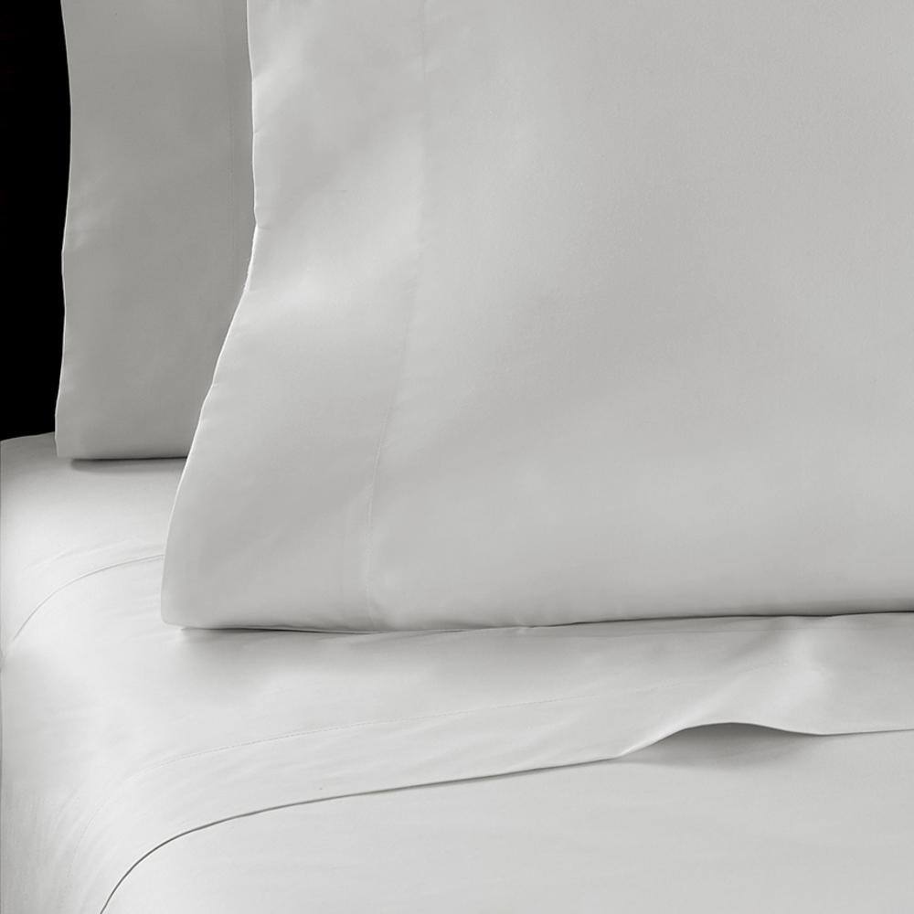Alt View 2. Shavel Home Products - 400 Thread Count Cotton Sateen Sheet Set, Queen, Shadow Gray - Shadow gray.