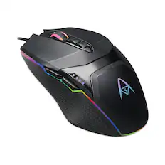 Front. Adesso - Adesso IMOUSEX5 iMouse X5 USB 2.0 Left/Right Hand Use Illuminated Seven-Button Gaming Mouse - Black - Black.