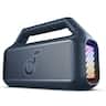Soundcore - by Anker Boom 2 IPX7 Waterproof Floatable 80W Bluetooth Speaker with Subwoofer, BassUp 2.0, & Custom RGB Light Effects - Blue