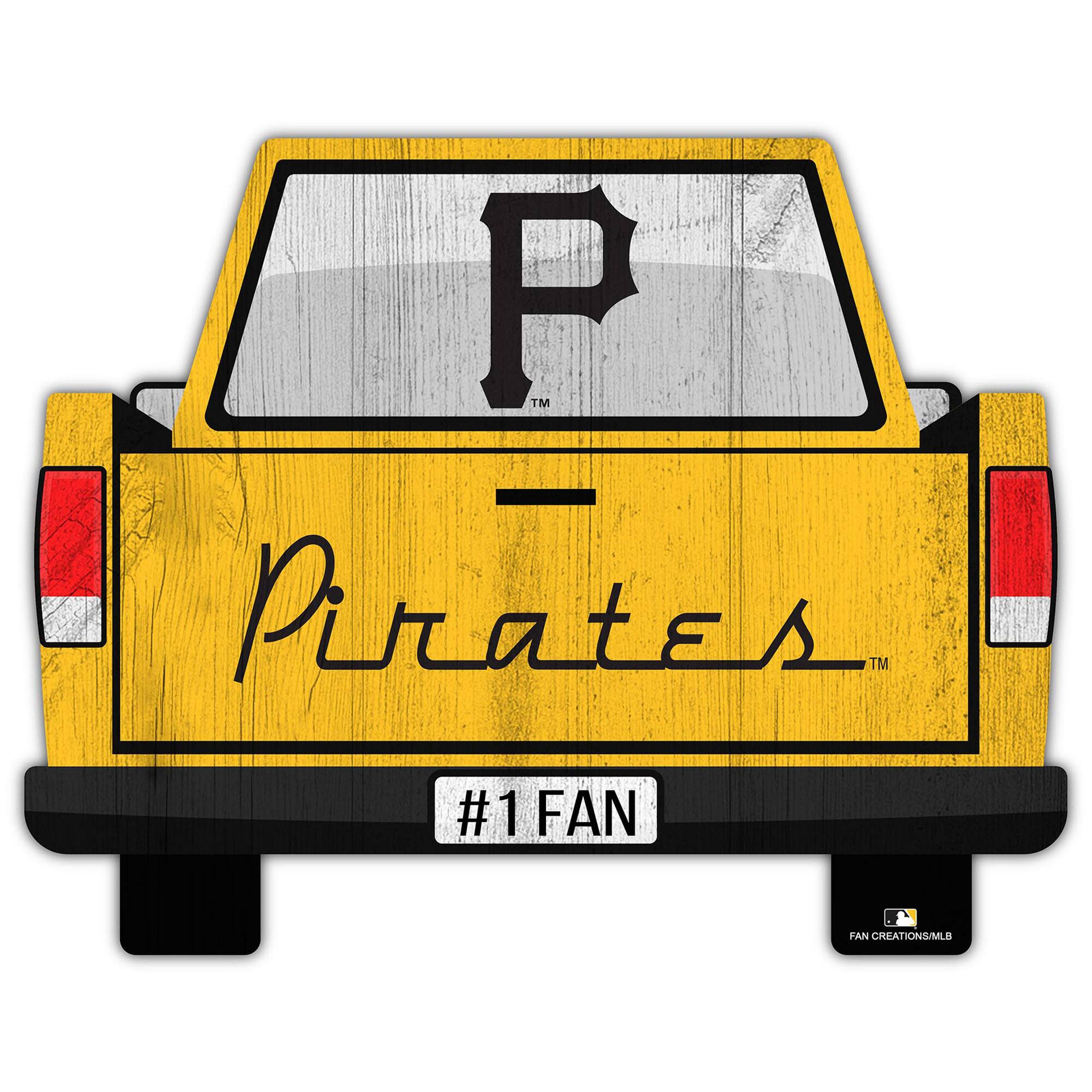 Pittsburgh Pirates 12'' x 12'' Truck Back D-cor