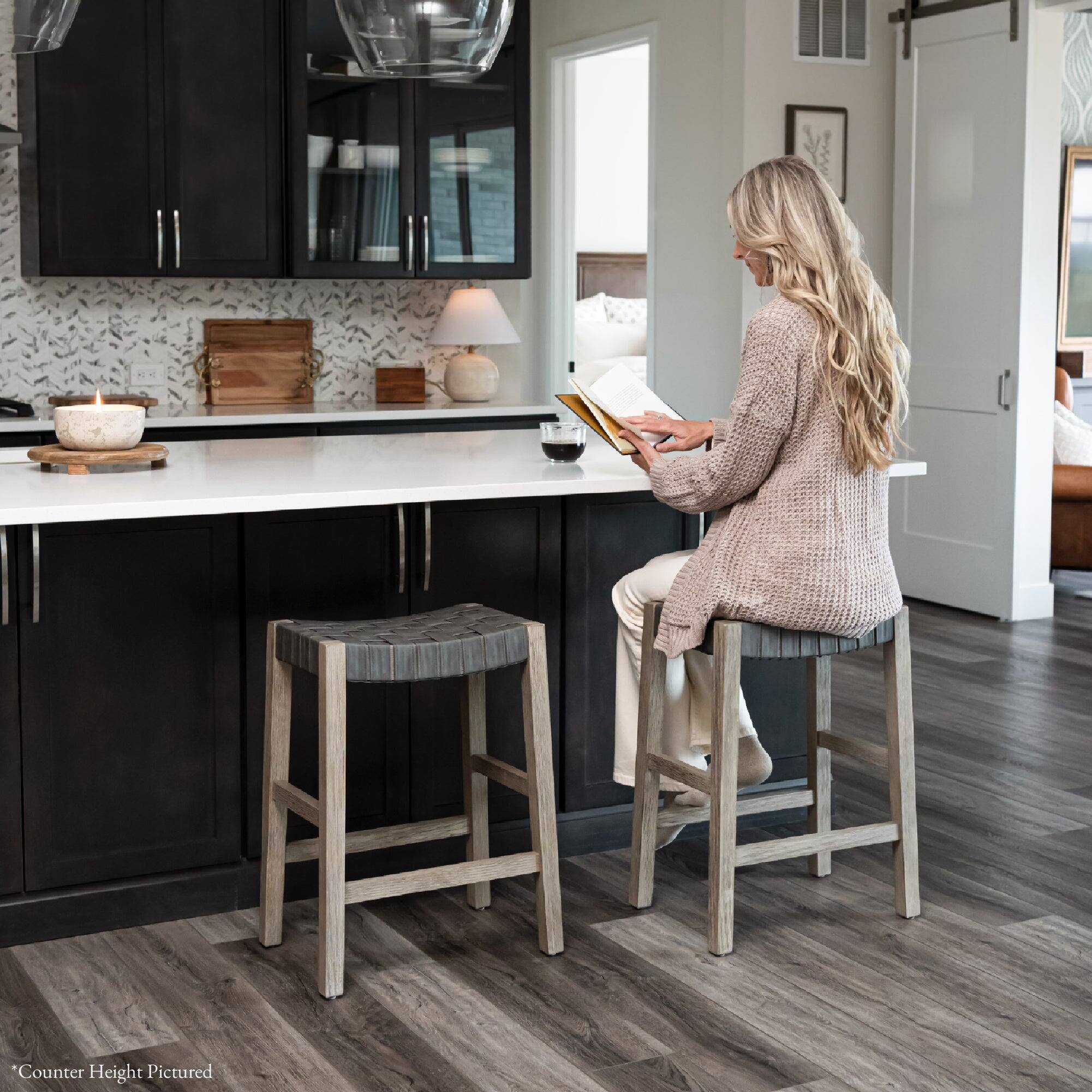 The text on the image reads: "Counter Height Pictured."