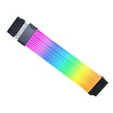 Lian Li - Strimer Wireless 24 Pin Strimer L Connect 3.0 Wireless Control LED Strip for Motherboard PC Cables PW24-1W-T - White
