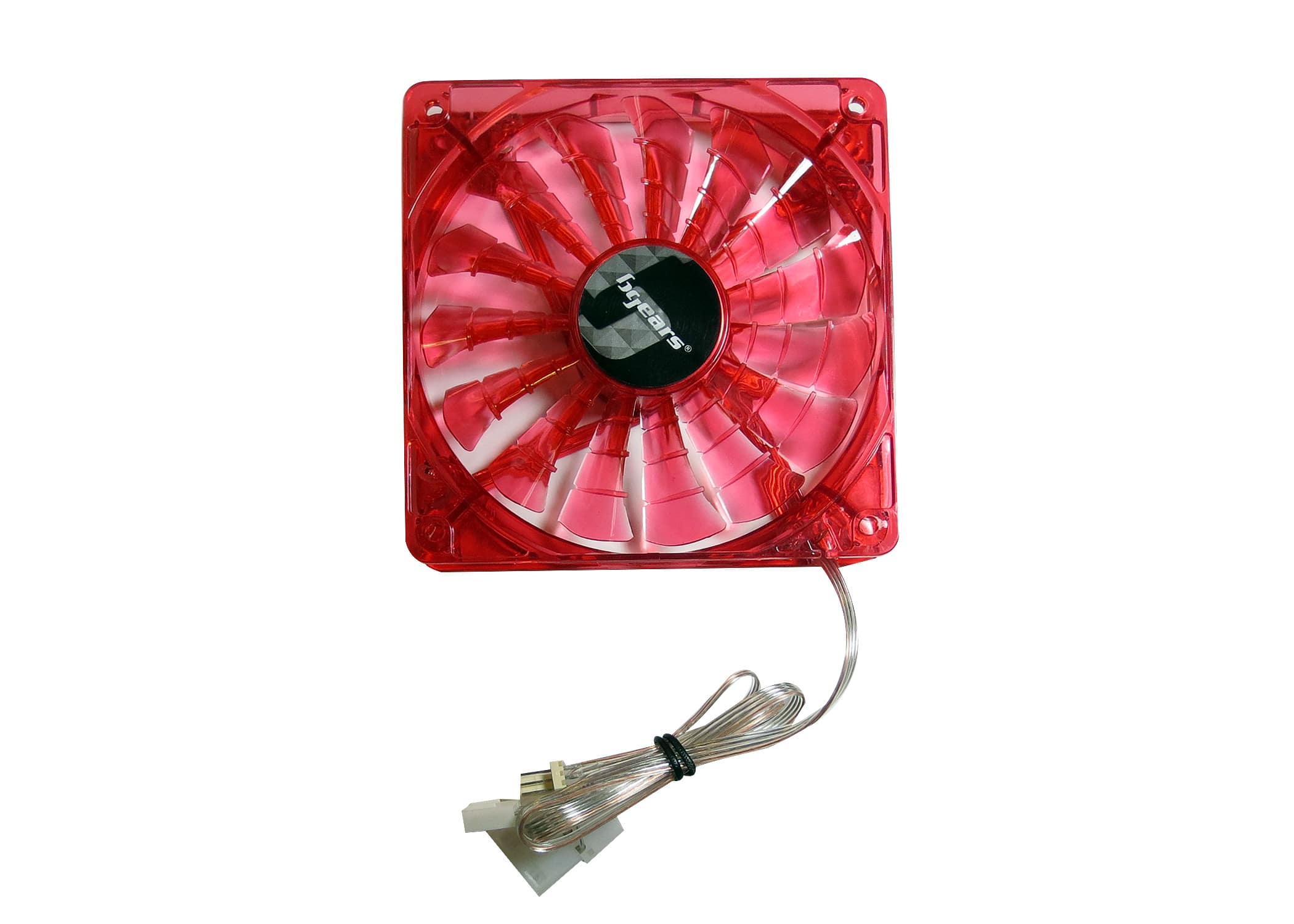 Bluegears - b-PWM 120mm Speed range 500-2000 RPM, Airflow at 110 CFM, 2 ball bearing, 4 pins PWM fan - Red