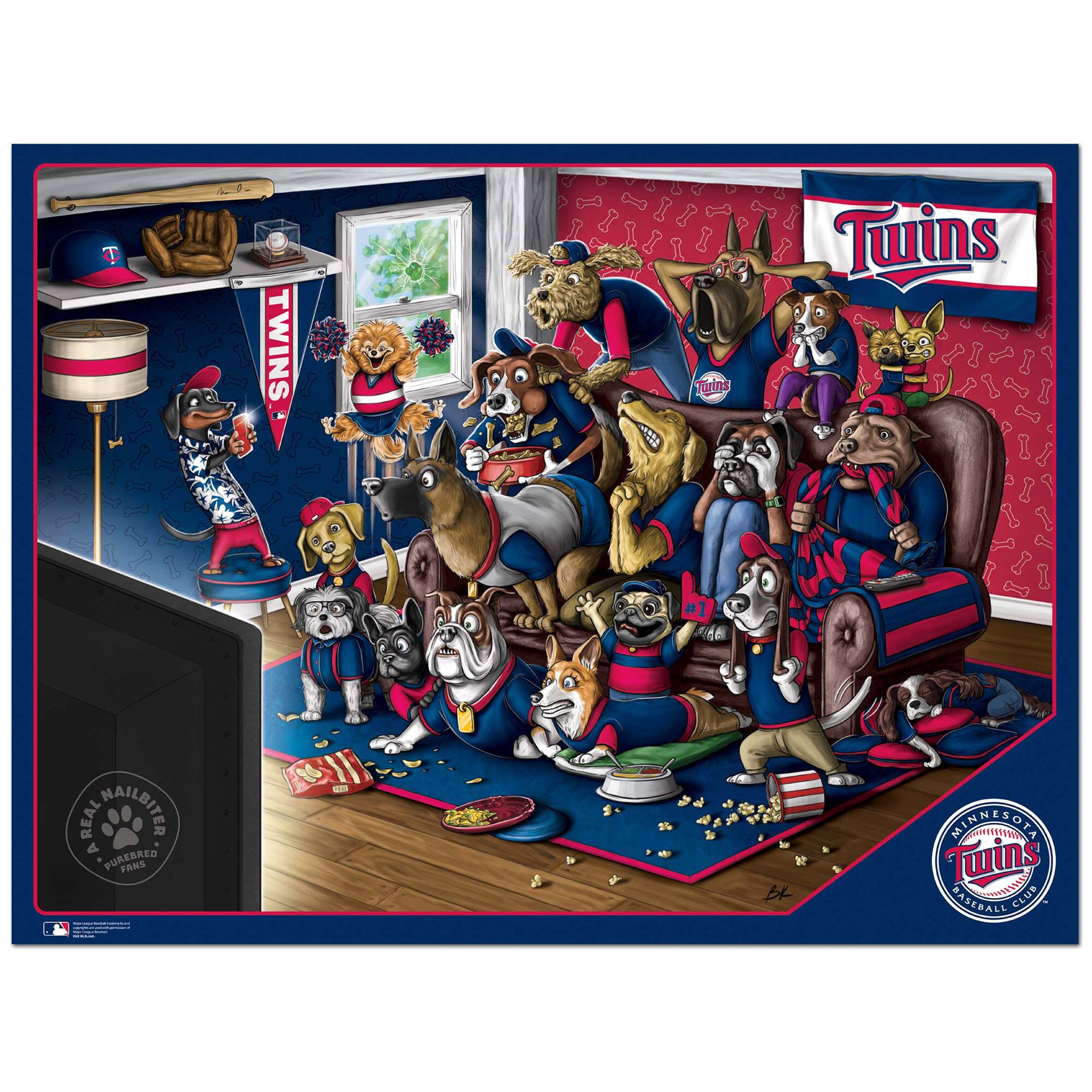 C. Twins is it in Twins #1 mu REAL NAILBITER A PUREBRED FANS INAOLA Twins BASEBALL CLUB

ARIAL NAILBITER
PUREBRED FANS

MINNESOTA TWINS
BASEBALL CLUB
