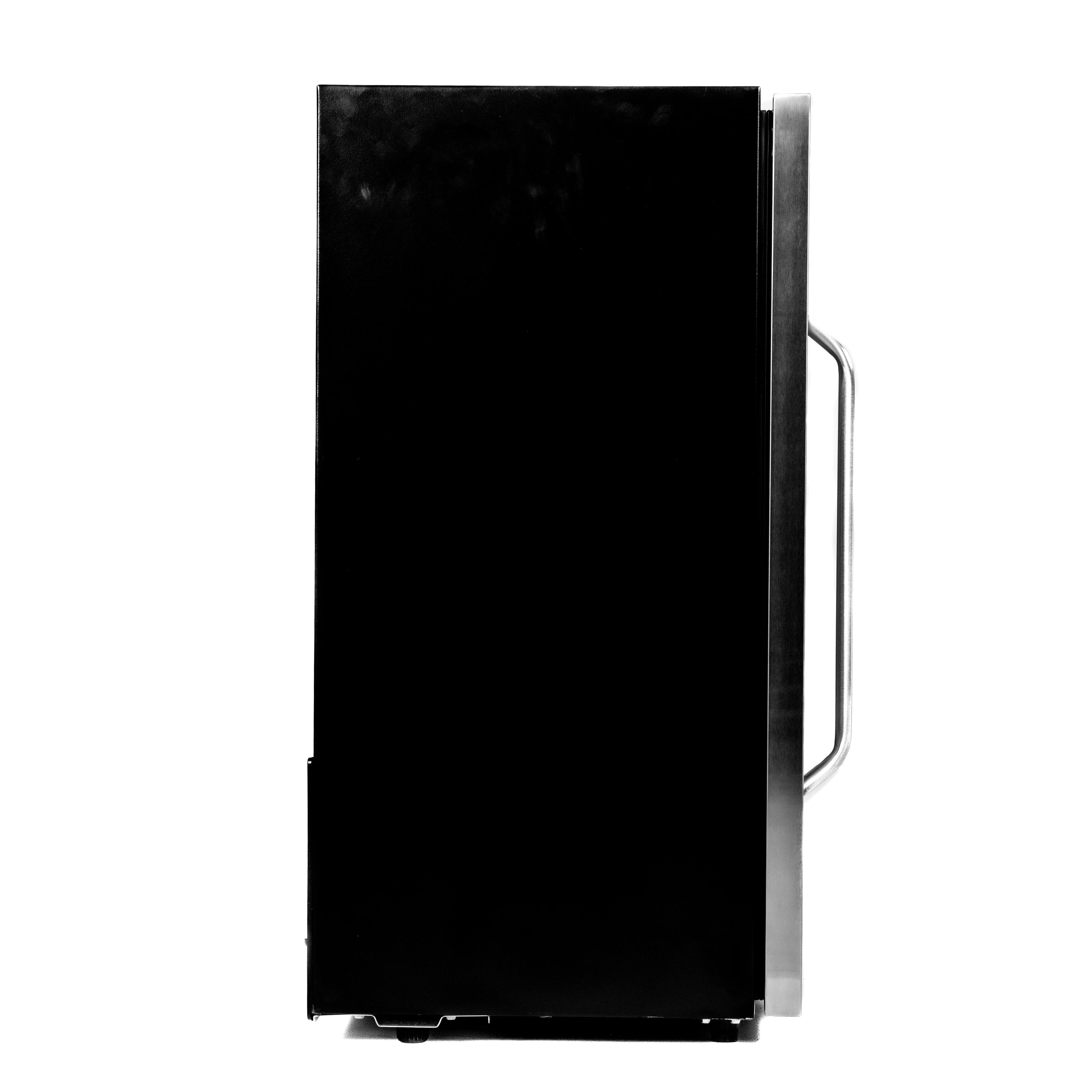 Alt View 1. Magic Chef - Commercial 3 .1 cu ft Countertop 8 3 can Beverage Cooler in Stainless Steel - Black.