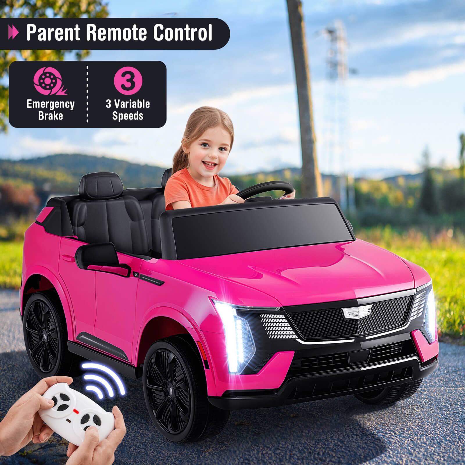 Parent Remote Control

- Emergency Brake
- 3 Variable Speeds