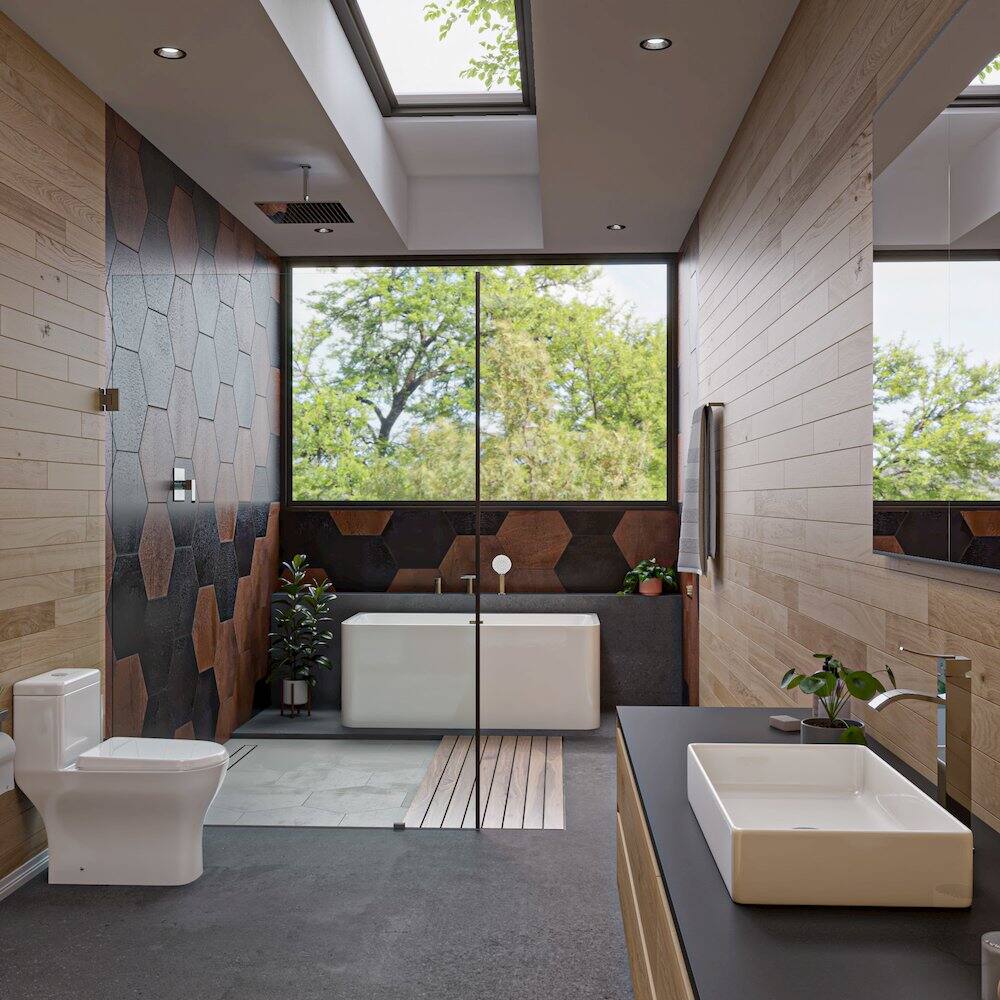 Alt View 1. Alfi - White 24" Modern Rectangular Above Mount Ceramic Sink - White.