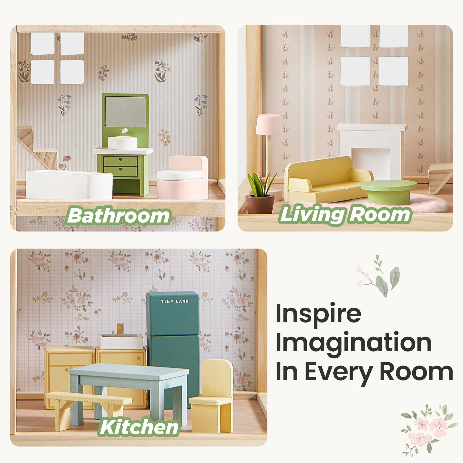 Bathroom  
Living Room  
Kitchen  

TINY LAND  

Inspire Imagination In Every Room