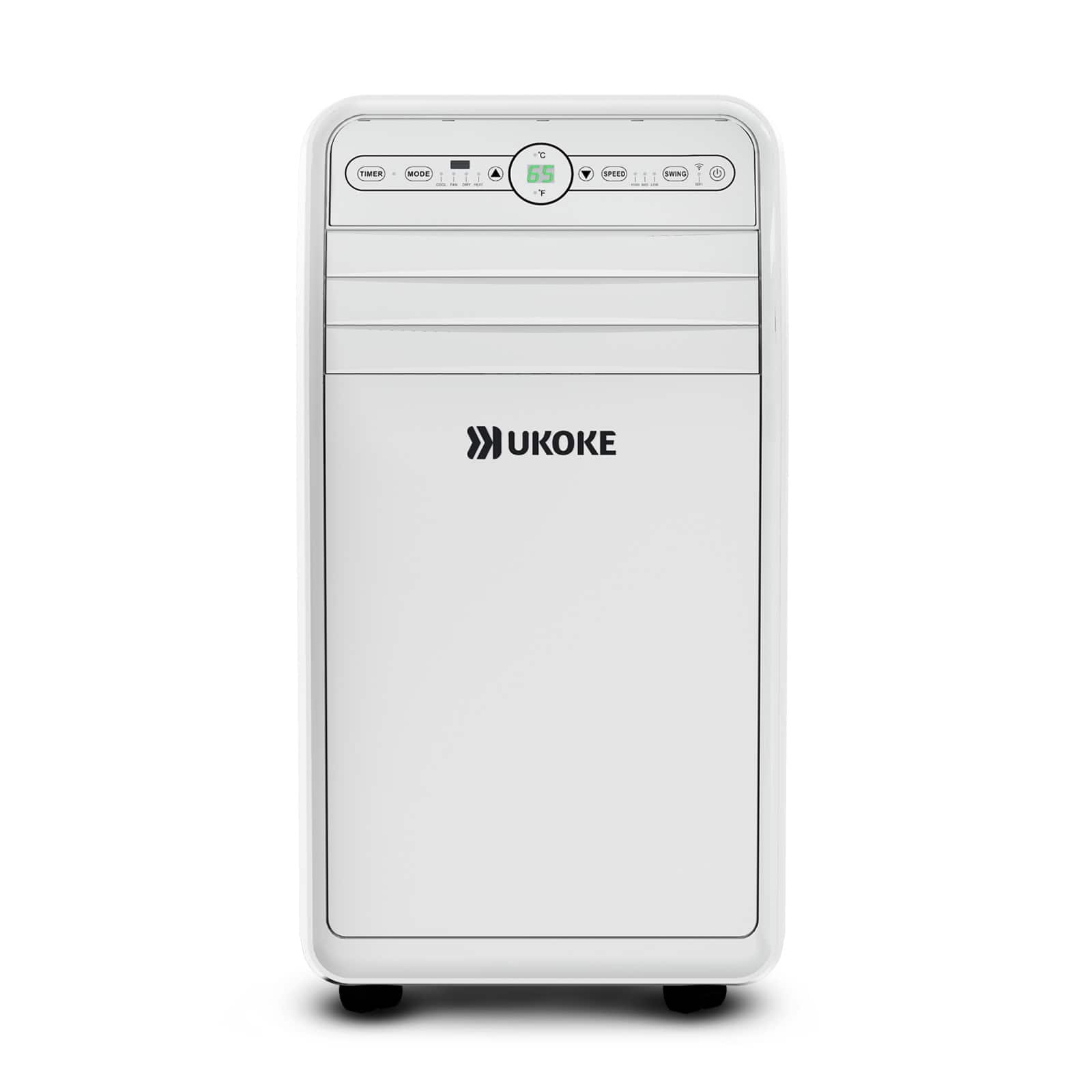 Ukoke - USPC01W Smart WiFi Portable Air Conditioner, 12,000 BTU, App & Remote Control, 4-in-1 AC Unit with Cool, Heat, Deh - white